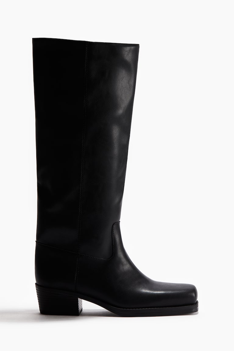 Knee-High Biker Boots