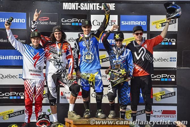 Men's Podium: Troy Brosnan, Josh Bryceland , Sam Hill, Danny Hart, Samuel Blenkinsop