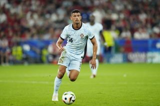 Matheus Nunes in action for Portugal against Georgia at Euro 2024.