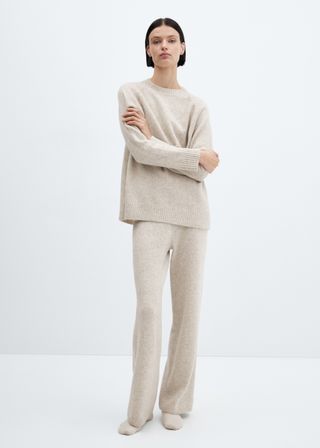 Fine Knit Straight Trousers - Women | Mango United Kingdom