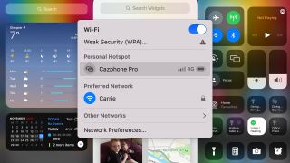 Screen shot showing macOS wi-fi hotspot settings