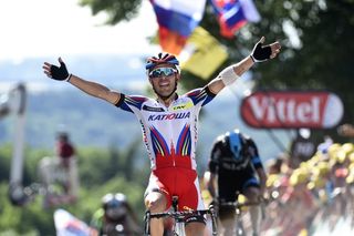 Joaquin Rodriguez wins on stage three of the 2015 Tour de France