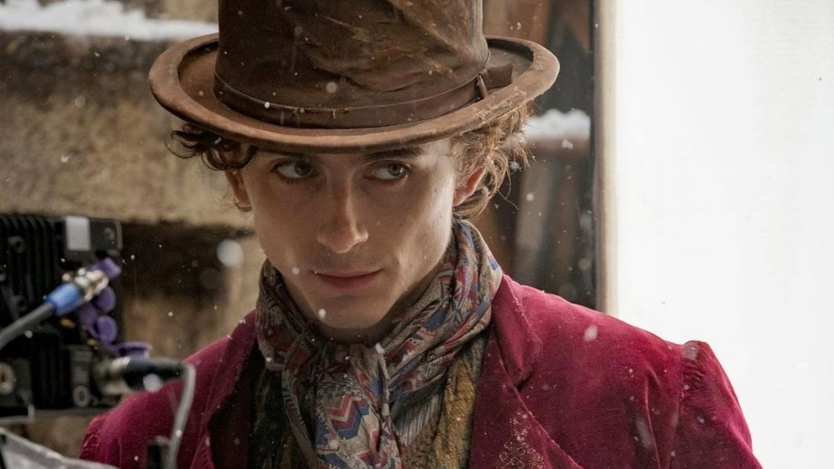 Timothée Chalamet as Willy Wonka