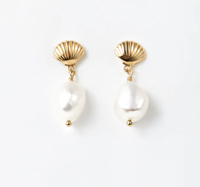 Scallop Shell Earrings, $79 | Rellery
