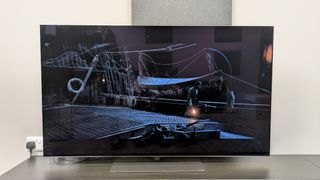 A shot of a man on deck from the Last Voyage of the Demeter on LG G5 in Dolby Vision Cinema Home mode pre update