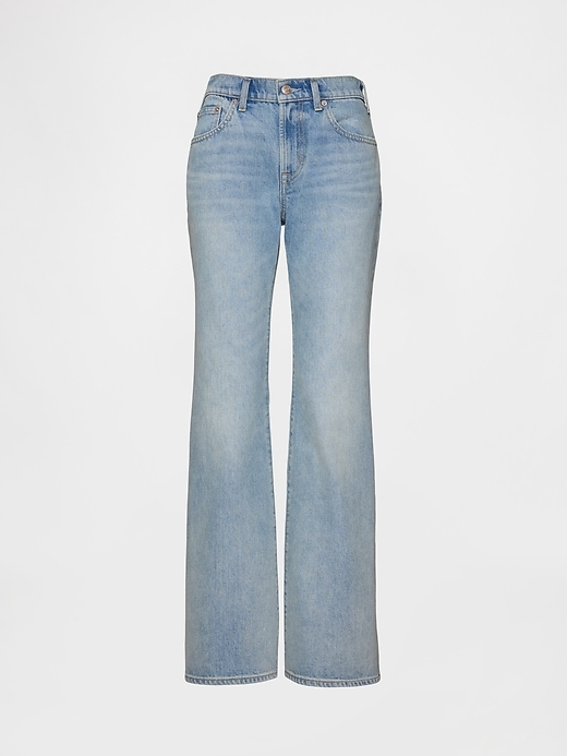 Mid Rise Rigid Relaxed Flare Jeans