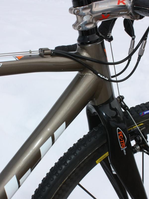 The Cross RC uses a straight 1 1/8" alloy steerer tube.