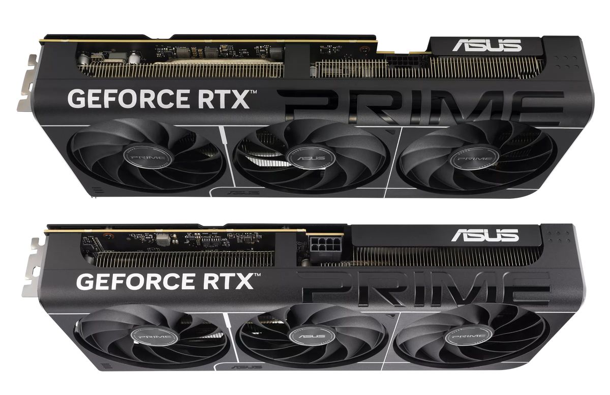 Asus RTX 5080 and 5060 Ti graphics cards