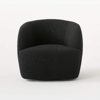 Modern black accent chair