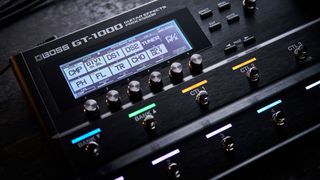 Boss GT-1000 screen closeup