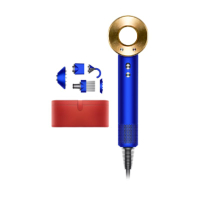 Dyson Supersonic Hair Dryer in Blue/Gold: £429.99 (+ free Red Gesso Presentation Case) | Dyson