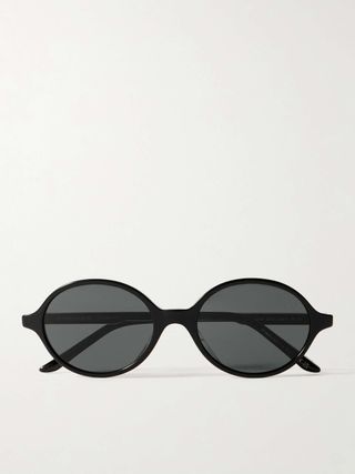 + Khaite 1989c Round-Frame Acetate and Gold-Tone Sunglasses