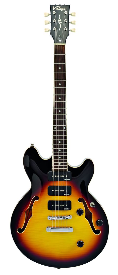 The AV3P is fitted with a trio of P90 pickups.