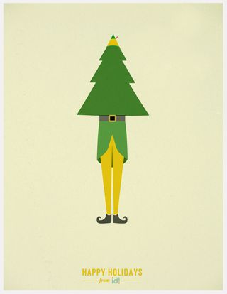 Minimalist Christmas posters: Elf