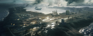 Battlefield 3 - Wake island landing strip