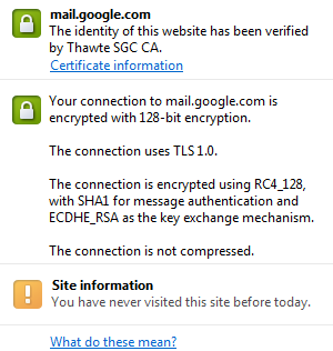 Use an SSL certificate