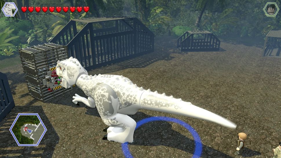 lego jurassic world red bricks in story missions