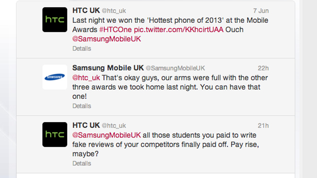 HTC and Samsung have petty, childish (and quite funny) Twitter cat fight