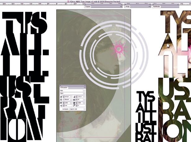 Quickly combine images and type in indesign creative bloq