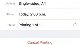 8. Cancel printing
