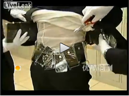 Chinese Smuggler Caught With Hundreds Of IPhones Strapped To Body ...