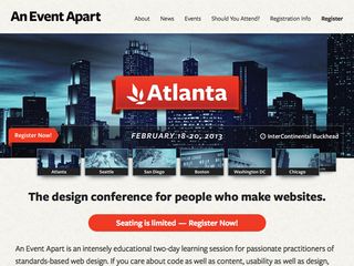 The redesign enabled An Event Apart to evolve its brand identity