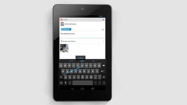 Android 4.2 Jelly Bean: Gesture typing