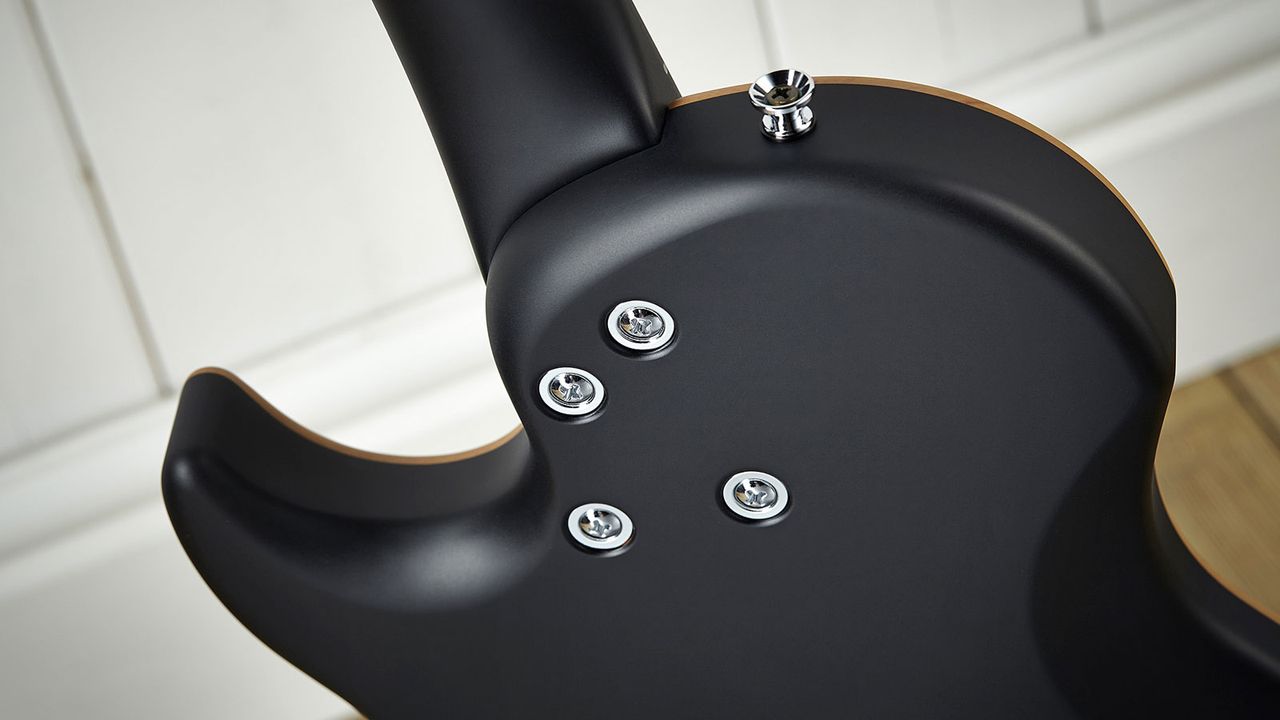 Designer Patrice Vigier claims his bolt-on necks provide as much sustain as a neck-through