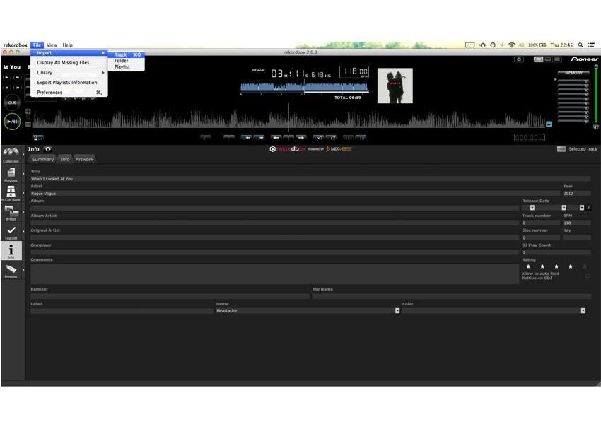 Importing your music