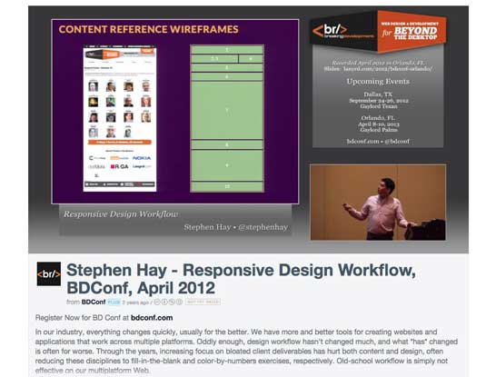 Stephen Hay's BDConf presentation
