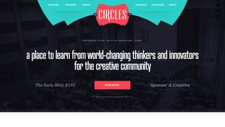 For all your inspiration needs, check out design conference Circles