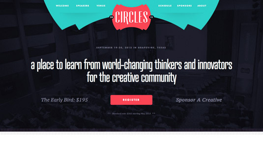 For all your inspiration needs, check out design conference Circles
