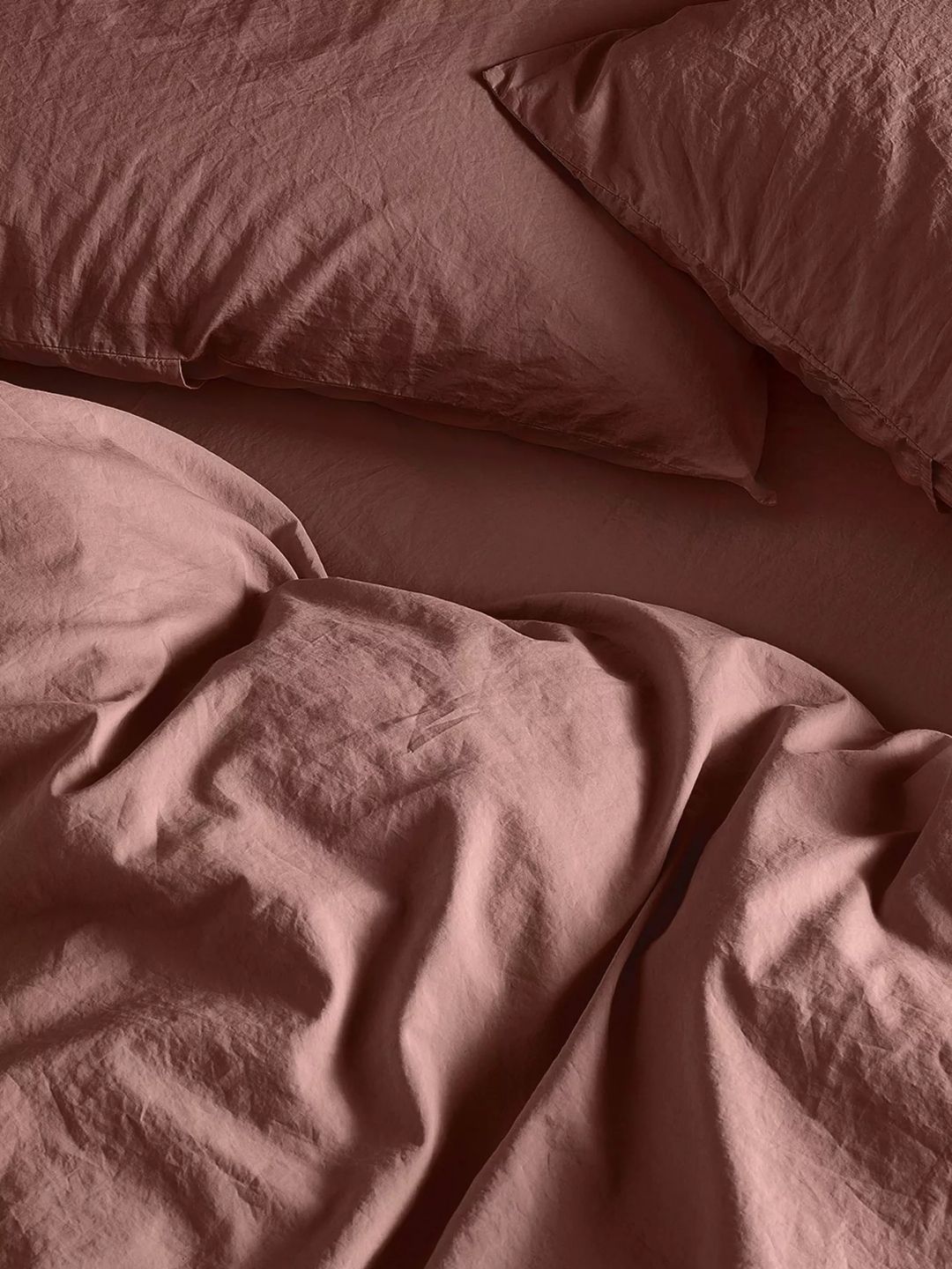 Bedfolk, Relaxed Cotton Bedding in Rust