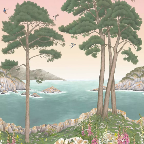 Osborne &amp;amp; Little Coastline Wallpaper Panel, W7680-03