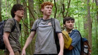Martin Herlihy, Ben Marshall and John Higgins in Please Don't Destroy: The Treasure of Foggy Mountain