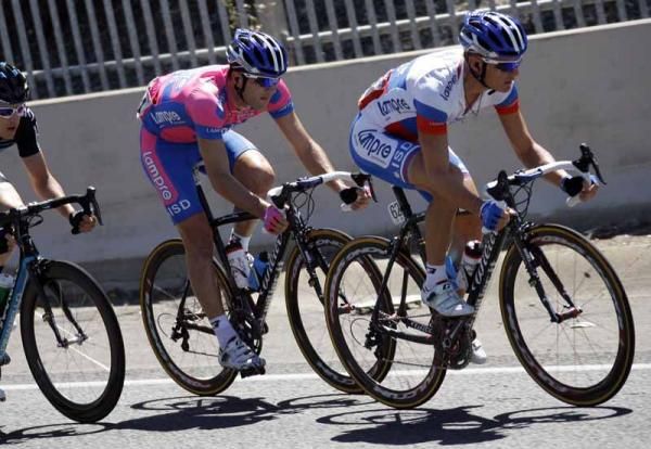 Grega Bole and Massimo Graziato (Lampre - ISD)