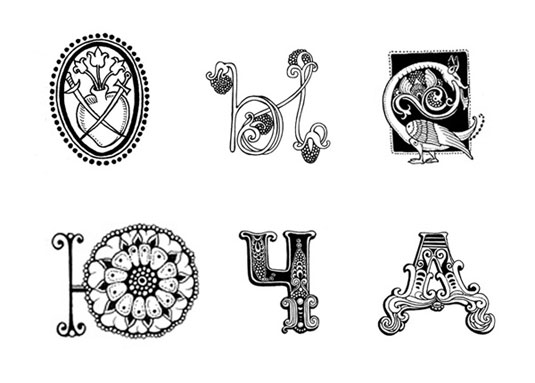 drop cap designs