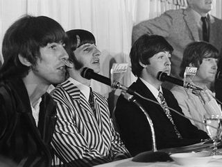 The Beatles meet the press in 1966