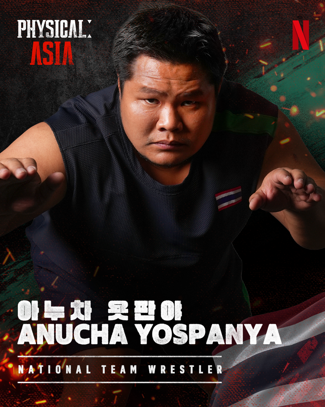 Anucha Yospanya's portrait for Netflix's 'Physical: Asia.'