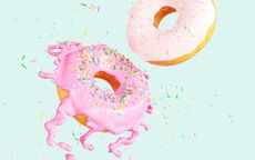 (This is not what the flying doughnuts actually look like.)