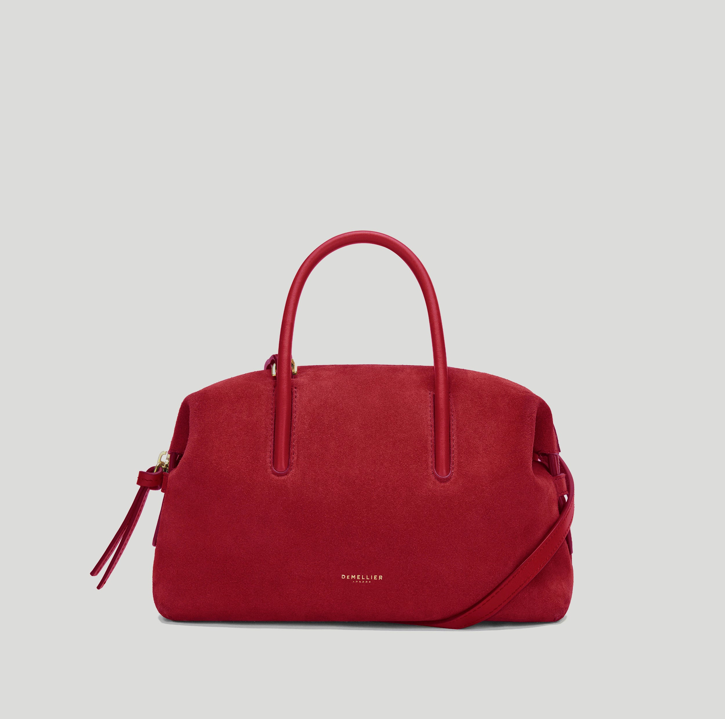 The Small Stockholm | Berry Red Suede | Demellier