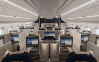 Lufthansa Business Class by Pearson Lloyd, cabin view