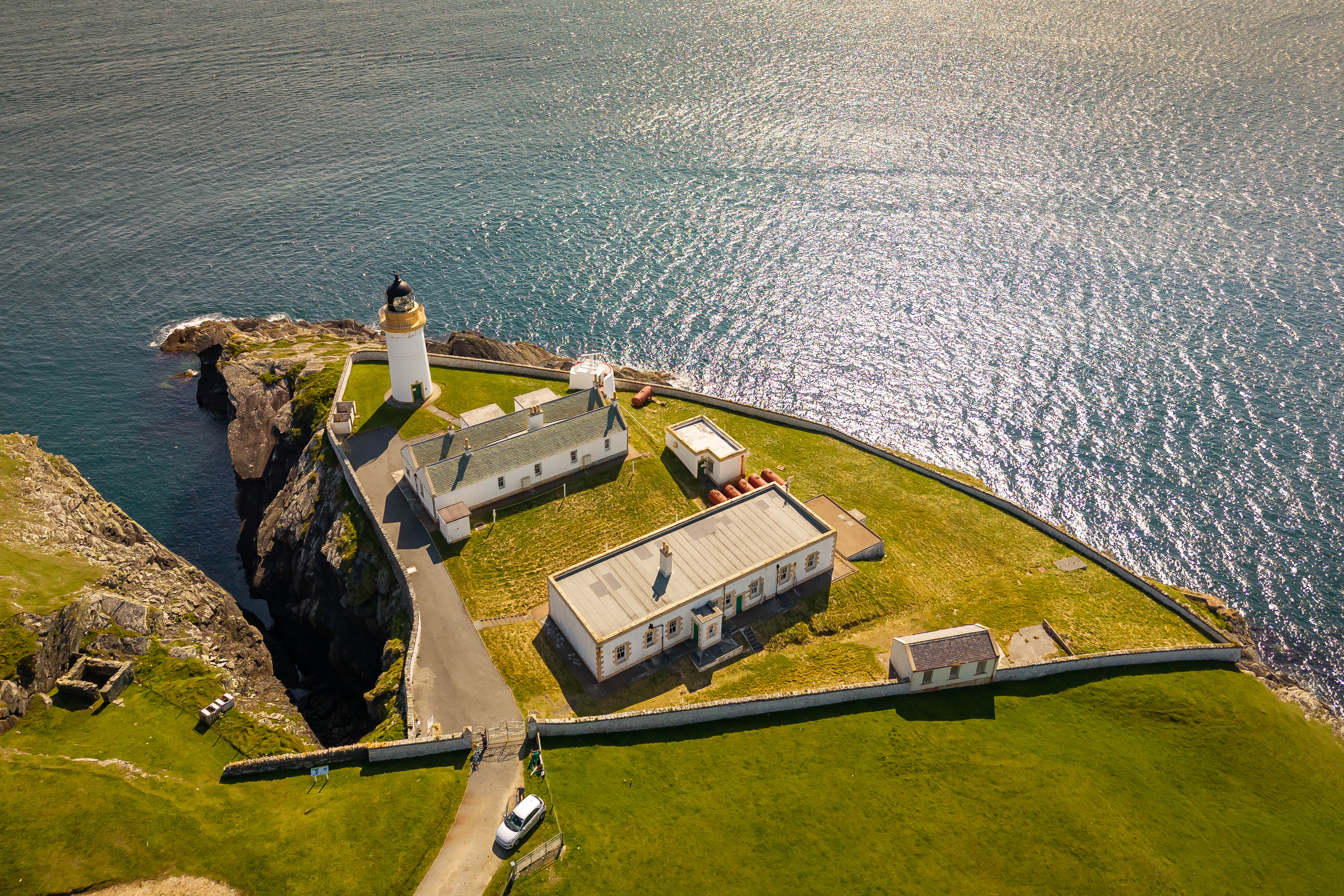 Bressay Lighthouse in Shetland, Scotland