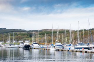 A luxury marina in Scotland