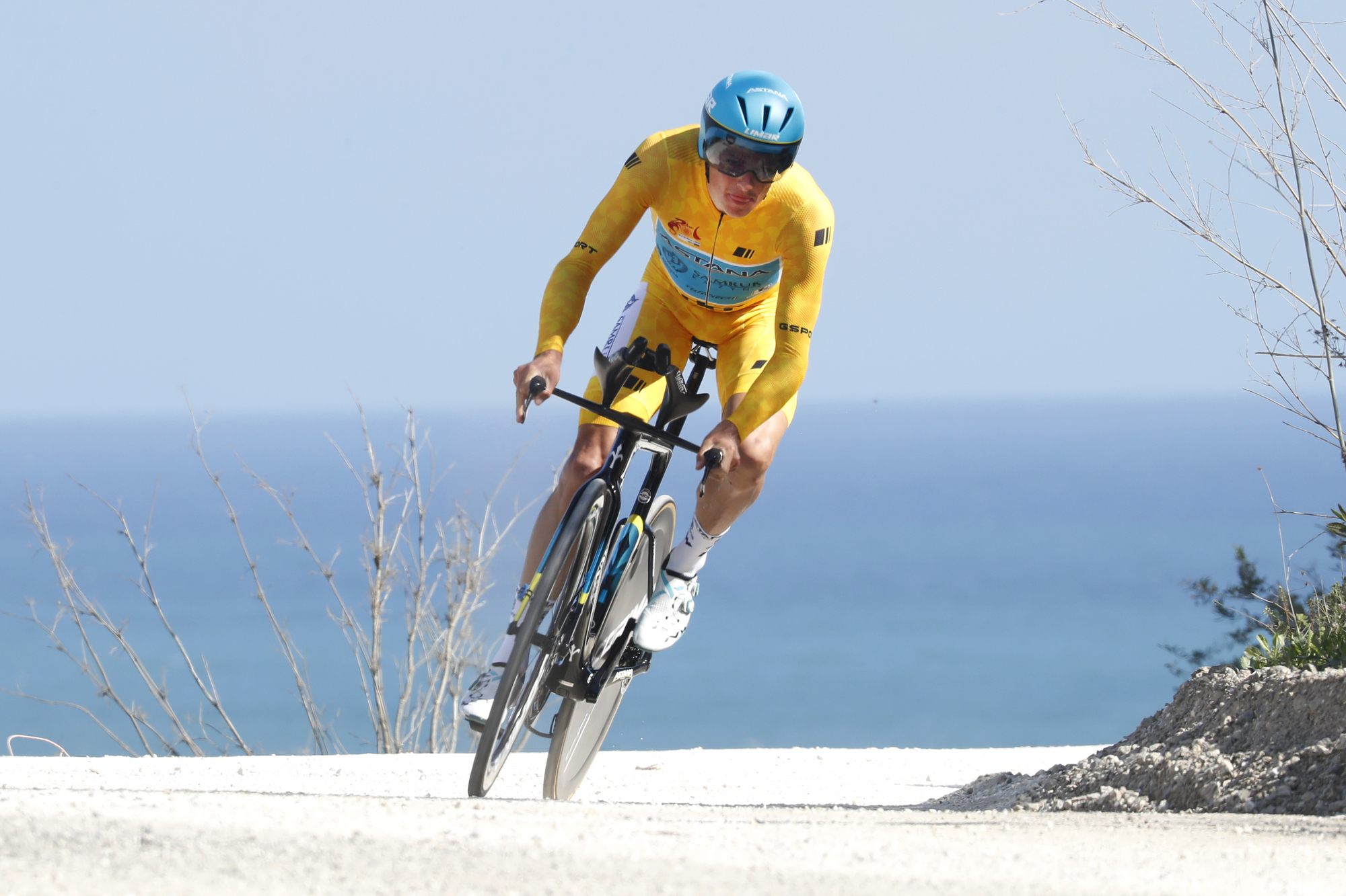 Cycling: AndalucÃa Tour / Vuelta AndalucÃa / 5 Stage / 5 Etapa / TTI / CRI / Time Trail Individual / Contrarreloj
Cala de Mijas (13 Km) 22-02-2020/
FUGLSANG, Jakob (DEN)/ MAILLOT AMARILLO LÃDER/ YELLOW LEADER JERSEY/
Cycling: AndalucÃa Tour / Vuelta AndalucÃa / 5 Stage / 5 Etapa / TTI / CRI / Time Trail Individual / Contrarreloj Individual /
©PHOTOGOMEZSPORT2020