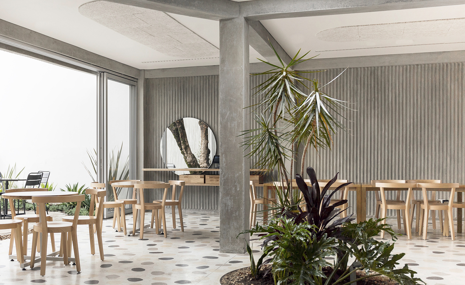 Seating at Masa restaurant, Bogotá, Colombia