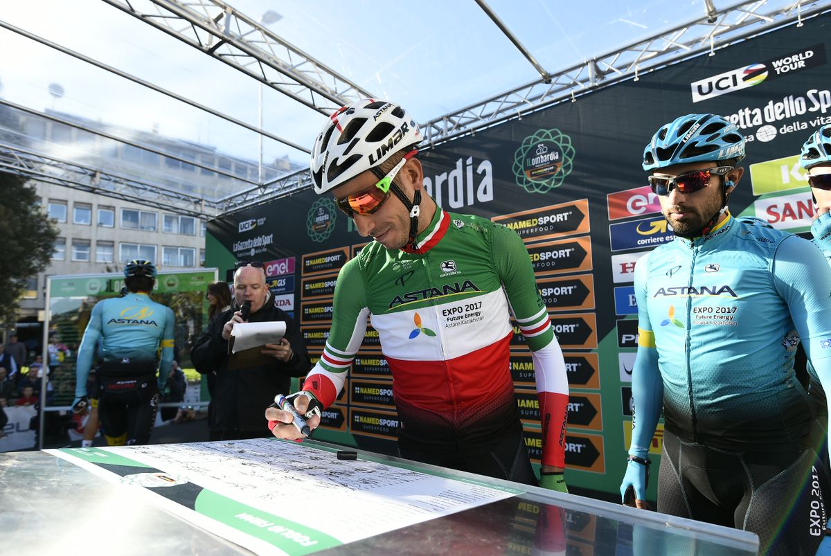 Fabio Aru in his Italian national colours