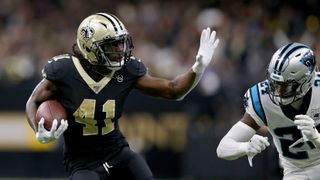 panthers vs saints nfl alvin kamara