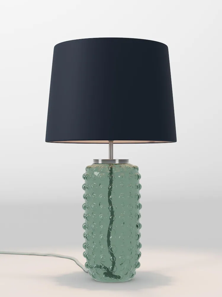 Next, Green Ezra Base + Navy Blue Velvet Shade