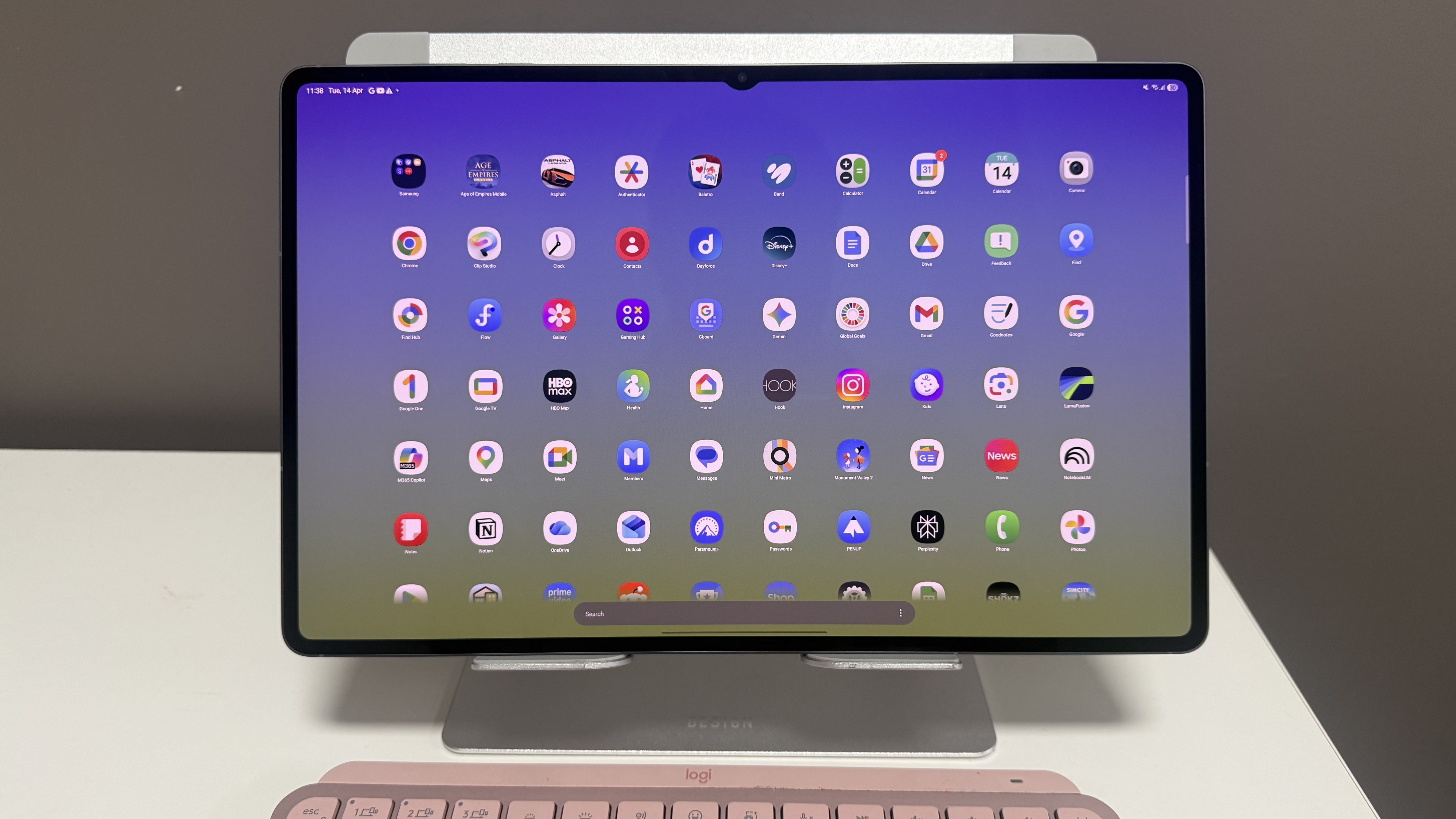 Samsung Galaxy Tab S11 Ultra app drawer